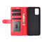 For Samsung Galaxy A02s (EU Version) R64 Texture Single Horizontal Flip Protective Case with Holder & Card Slots & Wallet& Photo Frame(Red)