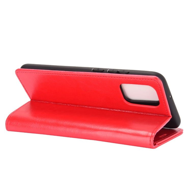 For Samsung Galaxy A02s (EU Version) R64 Texture Single Horizontal Flip Protective Case with Holder & Card Slots & Wallet& Photo Frame(Red)