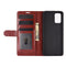 For Samsung Galaxy A02s (EU Version) R64 Texture Single Horizontal Flip Protective Case with Holder & Card Slots & Wallet& Photo Frame(Brown)