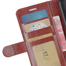 For Samsung Galaxy A02s (EU Version) R64 Texture Single Horizontal Flip Protective Case with Holder & Card Slots & Wallet& Photo Frame(Brown)