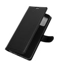 For Samsung Galaxy A02s (EU Version) Litchi Texture Horizontal Flip Protective Case with Holder & Card Slots & Wallet(Black)