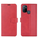 Retro Calf Pattern Buckle Horizontal Flip Leather Case with Holder & Card Slots & Wallet For OnePlus Nord N100(Red)