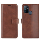 Retro Calf Pattern Buckle Horizontal Flip Leather Case with Holder & Card Slots & Wallet For OnePlus Nord N100(Dark Brown)