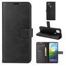 Retro Calf Pattern Buckle Horizontal Flip Leather Case with Holder & Card Slots & Wallet For Motorola Moto G9 Power(Black)