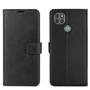 Retro Calf Pattern Buckle Horizontal Flip Leather Case with Holder & Card Slots & Wallet For Motorola Moto G9 Power(Black)