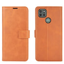 Retro Calf Pattern Buckle Horizontal Flip Leather Case with Holder & Card Slots & Wallet For Motorola Moto G9 Power(Yellow)
