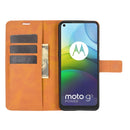 Retro Calf Pattern Buckle Horizontal Flip Leather Case with Holder & Card Slots & Wallet For Motorola Moto G9 Power(Yellow)