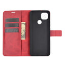 Retro Calf Pattern Buckle Horizontal Flip Leather Case with Holder & Card Slots & Wallet For Motorola Moto G9 Power(Red)