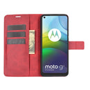Retro Calf Pattern Buckle Horizontal Flip Leather Case with Holder & Card Slots & Wallet For Motorola Moto G9 Power(Red)
