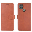 Retro Calf Pattern Buckle Horizontal Flip Leather Case with Holder & Card Slots & Wallet For Motorola Moto G9 Power(Light Brown)