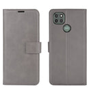 Retro Calf Pattern Buckle Horizontal Flip Leather Case with Holder & Card Slots & Wallet For Motorola Moto G9 Power(Gray)