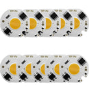 10 pcs COB LED Light Chip AC 220V LED Bulb Light Intelligent IC Driver Bulb Light DIY Spotlight Downlight Chip Outdoor Flood Light(12W(warm white))
