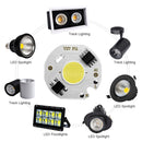 10 pcs COB LED Light Chip AC 220V LED Bulb Light Intelligent IC Driver Bulb Light DIY Spotlight Downlight Chip Outdoor Flood Light(12W(warm white))