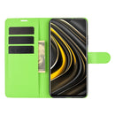 For Xiaomi Poco M3 Litchi Texture Horizontal Flip Protective Case with Holder & Card Slots & Wallet(Green)