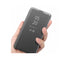 For Samsung Galaxy S21 Ultra 5G Plated Mirror Horizontal Flip Leather Case with Holder(Blue)