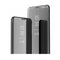 For Samsung Galaxy S21 Ultra 5G Plated Mirror Horizontal Flip Leather Case with Holder(Blue)