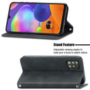 For Samsung Galaxy A32 5G Retro Skin Feel Business Magnetic Horizontal Flip Leather Case with Holder & Card Slots & Wallet & Photo Frame(Black)