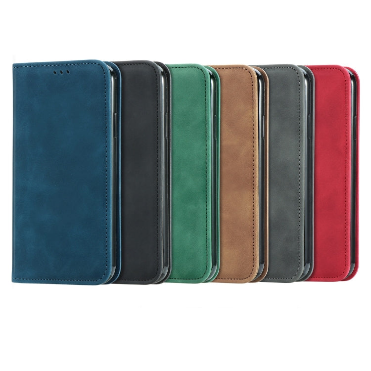For Samsung Galaxy A32 5G Retro Skin Feel Business Magnetic Horizontal Flip Leather Case with Holder & Card Slots & Wallet & Photo Frame(Grey)