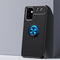 For Samsung Galaxy A32 5G Metal Ring Holder 360 Degree Rotating TPU Case(Black+Blue)