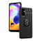 For Samsung Galaxy A32 5G Metal Ring Holder 360 Degree Rotating TPU Case(Black+Blue)