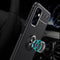 For Samsung Galaxy A32 5G Metal Ring Holder 360 Degree Rotating TPU Case(Black+Blue)