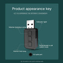 RT02 USB Bluetooth Audio Adapter Receives Transmits 2-in-1 Bluetooth 5.0 Hands-free Talk Car Bluetooth Receiver