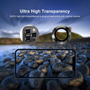 For iPhone 12 Pro ENKAY Hat-Prince Aluminium Alloy + Tempered Glass Camera Lens Cover Full Coverage Protector(Black)
