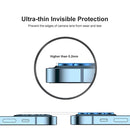 For iPhone 12 Pro Max ENKAY Hat-Prince Aluminium Alloy + Tempered Glass Camera Lens Cover Full Coverage Protector(Silver)