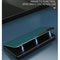 For Samsung Galaxy S21 Ultra 5G Side Display Shockproof Horizontal Flip Leather Case with Holder(Black)