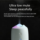 Snow Mountain Simple Mini Home Silent Bedroom Student Dormitory Office Portable USB Wireless Persistent Air Humidifier(white)