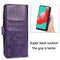 Four-leaf Clasp Embossed Buckle Mobile Phone Protection Leather Case with Lanyard & Card Slot & Wallet & Bracket Function For Samsung Galaxy A32 5G(Purple)