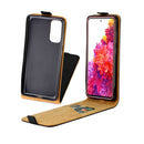 For Samsung Galaxy S20FE(4/5G) Business Style Vertical Flip TPU Leather Case with Card Slot(Black)