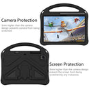For Galaxy Tab S6 T860/T865 EVA Flat Anti Falling Protective Case Shell with Holder(Black)