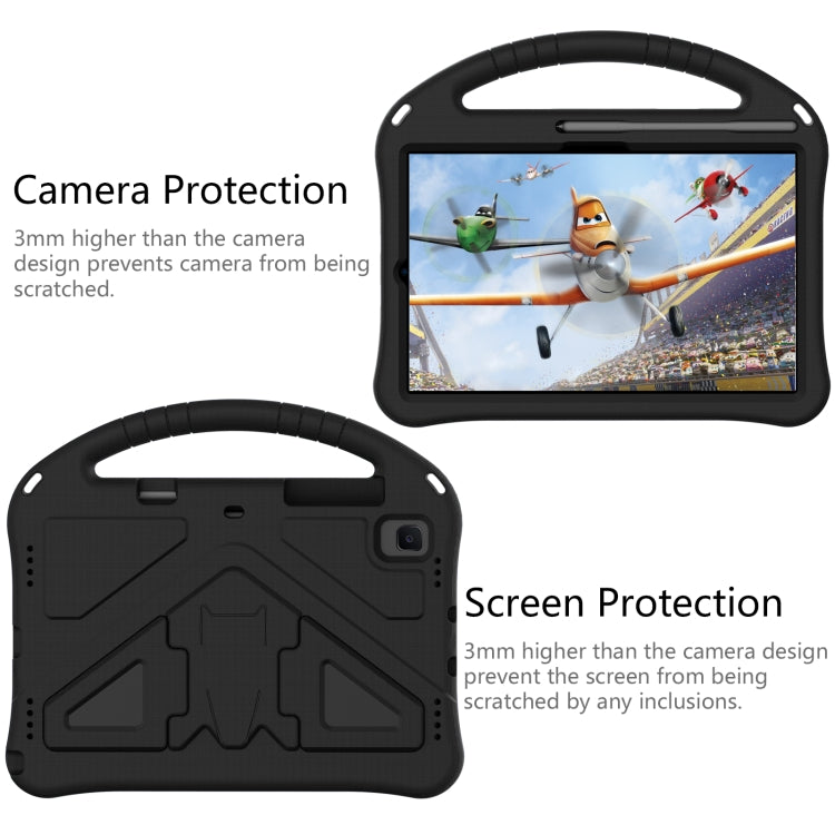 For Galaxy Tab S6 T860/T865 EVA Flat Anti Falling Protective Case Shell with Holder(Black)