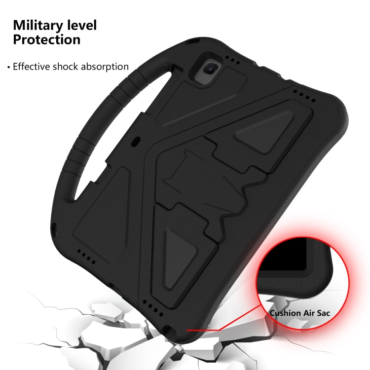 For Galaxy Tab S6 T860/T865 EVA Flat Anti Falling Protective Case Shell with Holder(Black)