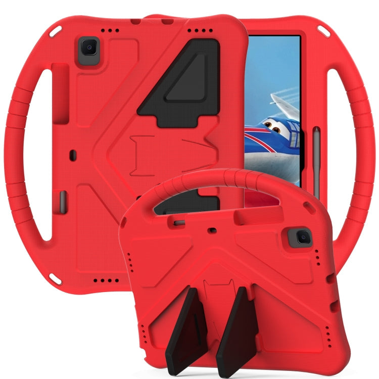 For Galaxy Tab S6 T860/T865 EVA Flat Anti Falling Protective Case Shell with Holder(Red)