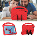 For Galaxy Tab S6 T860/T865 EVA Flat Anti Falling Protective Case Shell with Holder(Red)