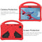 For Galaxy Tab S6 T860/T865 EVA Flat Anti Falling Protective Case Shell with Holder(Red)