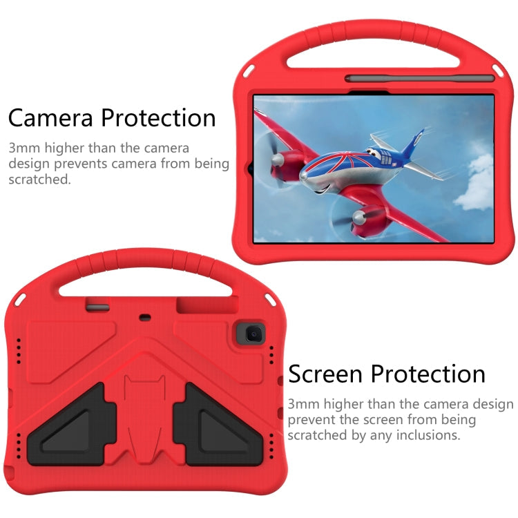 For Galaxy Tab S6 T860/T865 EVA Flat Anti Falling Protective Case Shell with Holder(Red)