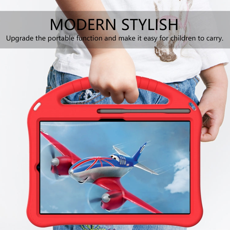 For Galaxy Tab S6 T860/T865 EVA Flat Anti Falling Protective Case Shell with Holder(Red)