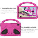 For Lenovo Tab M8 TB-8505F/X(HD)/8705 EVA Flat Anti Falling Protective Case Shell with Holder(RoseRed)