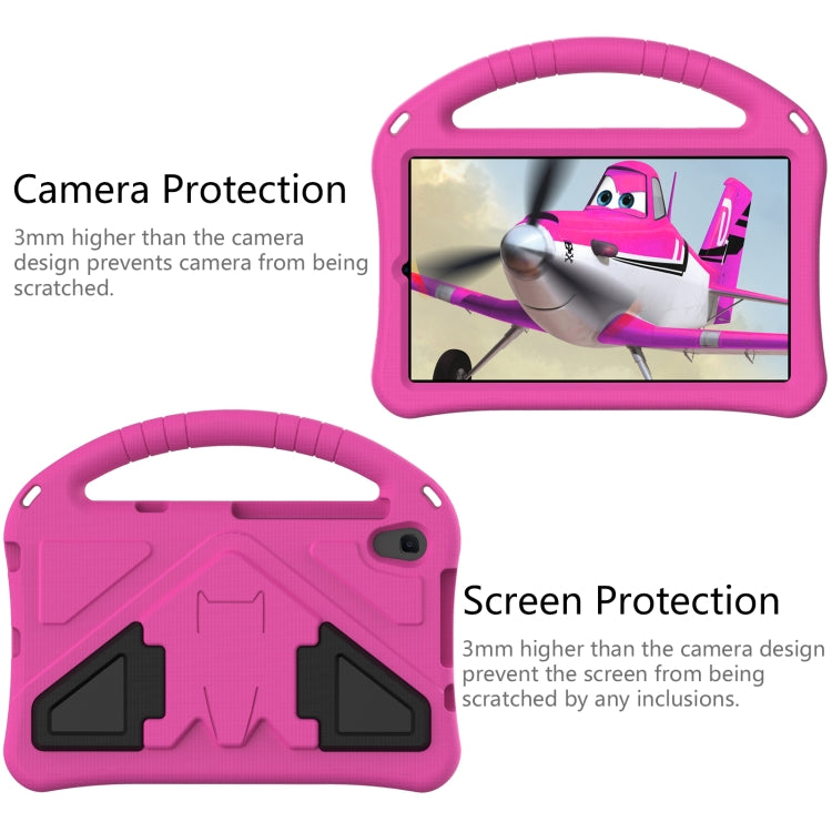 For Lenovo Tab M8 TB-8505F/X(HD)/8705 EVA Flat Anti Falling Protective Case Shell with Holder(RoseRed)