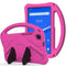For Lenovo Tab M8 TB-8505F/X(HD)/8705 EVA Flat Anti Falling Protective Case Shell with Holder(RoseRed)