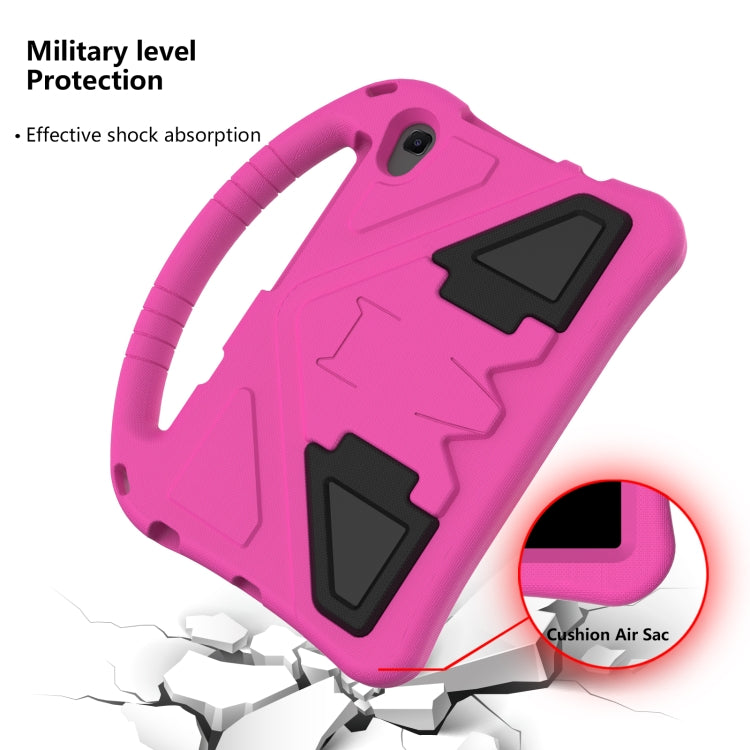 For Lenovo Tab M8 TB-8505F/X(HD)/8705 EVA Flat Anti Falling Protective Case Shell with Holder(RoseRed)