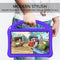 For Lenovo Tab M8 TB-8505F/X(HD)/8705 EVA Flat Anti Falling Protective Case Shell with Holder(Purple)