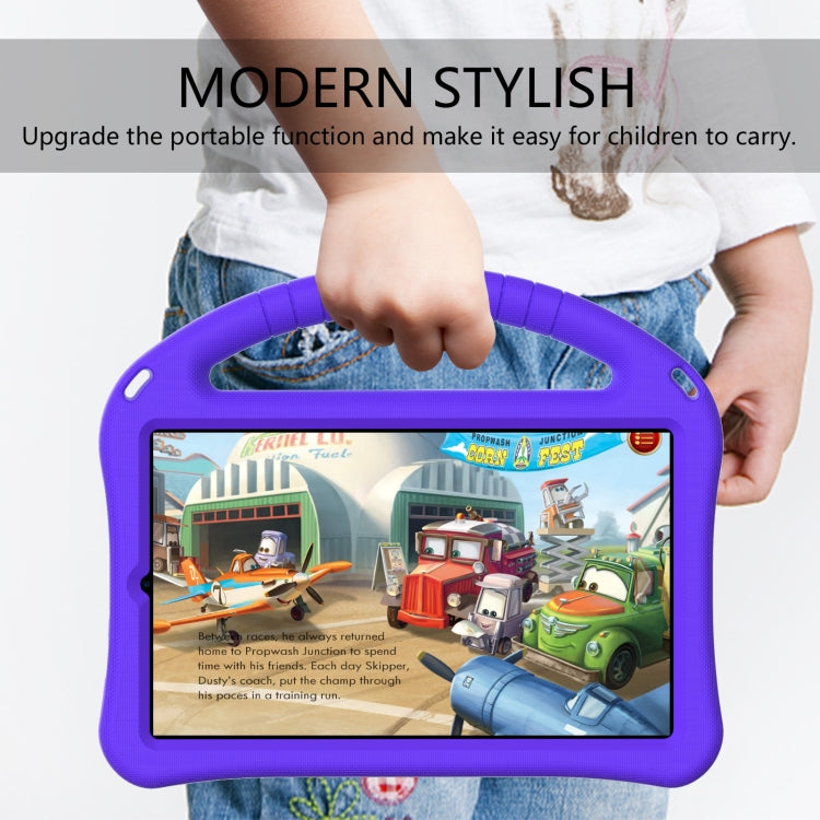 For Lenovo Tab M8 TB-8505F/X(HD)/8705 EVA Flat Anti Falling Protective Case Shell with Holder(Purple)