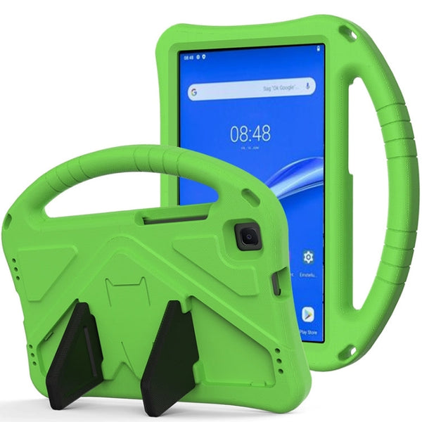 For Lenovo Tab M8 TB-8505F/X(HD)/8705 EVA Flat Anti Falling Protective Case Shell with Holder(Green)