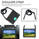 For Huawei MediaPad T3 10 Honeycomb Design EVA + PC Material Four Corner Anti Falling Flat Protective Shell With Strap(Black+Aqua)