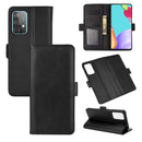 For Samsung Galaxy A52 5G / 4G Dual-side Magnetic Buckle Horizontal Flip Leather Case with Holder & Card Slots & Wallet(Black)
