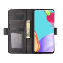 For Samsung Galaxy A52 5G / 4G Dual-side Magnetic Buckle Horizontal Flip Leather Case with Holder & Card Slots & Wallet(Black)